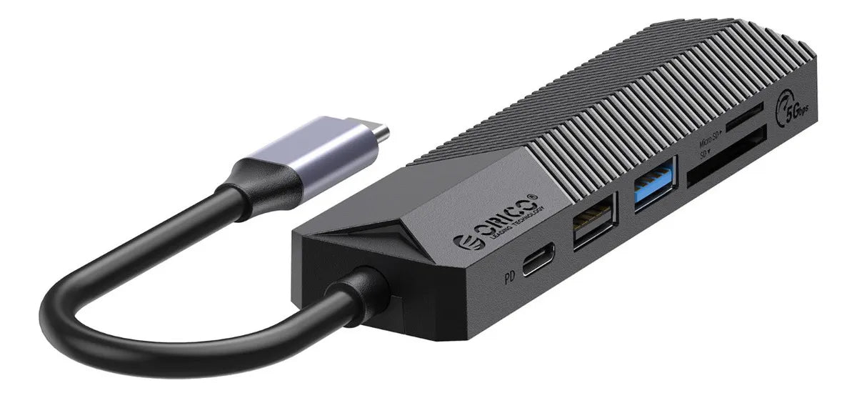 6 en 1 usb hub adaptador pd 3.0 tipo c hdmi 4k 5gbps orico893 GRADO B