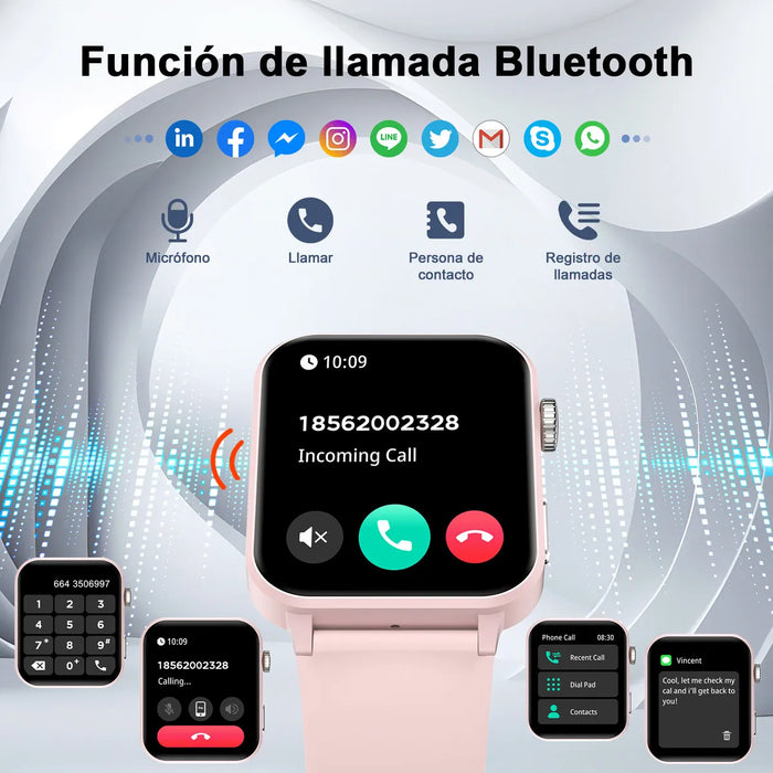 Reloj Inteligente Feipuqu R30 Pro para Mujer en color Rosa