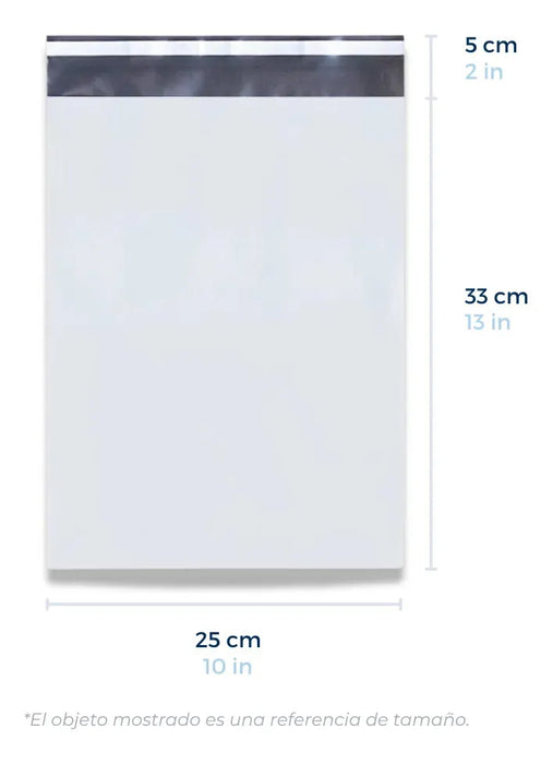 1000 BOLSAS PARA ENVÍ­O SOBRES PAQUETERÍ­A MENSAJERÍ­A 25X33 CM BLANCO GRADO B