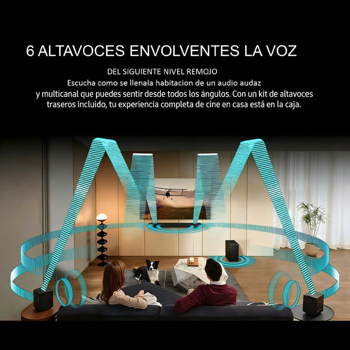BARRA DE SONIDO 5.1 CANALES CON SUBWOOFER Y ALTAVOCES TRASEROS 2  GRADO B