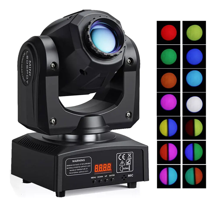 100W LUZ DJ CABEZAL MÓVIL CON HAZ DE PATRÓN + LUZ BLANCA GRADO B