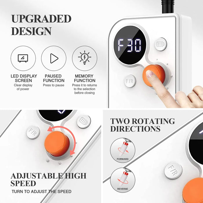 PULIDORA DE UÑAS DRILL SAVILAND, TALADRO DE UÑAS 30000RPM GRADO B