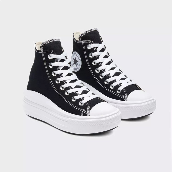 TENIS CONVERSE ALL STAR CHUCK TAYLOR MOVE HIGH TOP COLOR BLACK/NATURAL IVORY/WHITE - ADULTO 22.5 CM