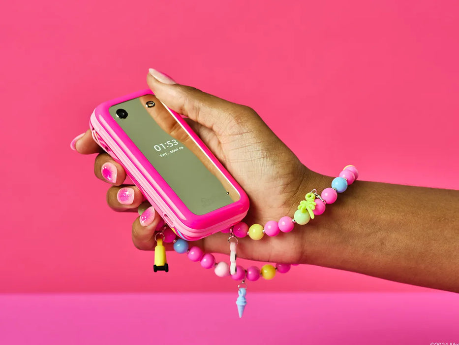 HMD BARBIE TELÉFONO FLIP ROSA CLARO 4G 128MB DESBLOQUEADO DUAL SIM 2 GRADO B