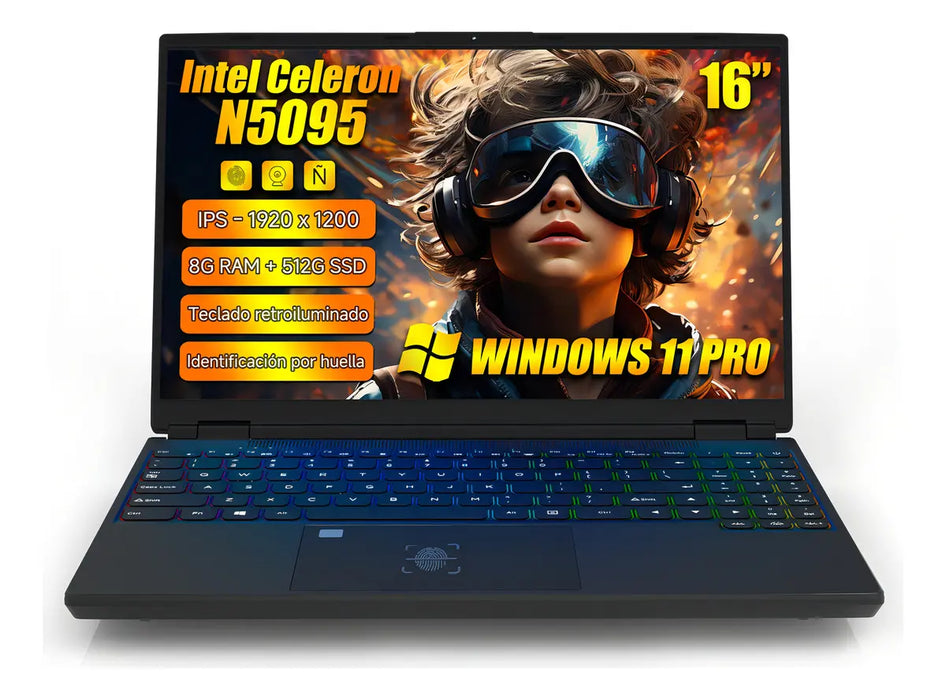 COMPUTADORA PORTÁTIL LAPTOP GAMER INTEL CELERON N5095 8GB GRADO B