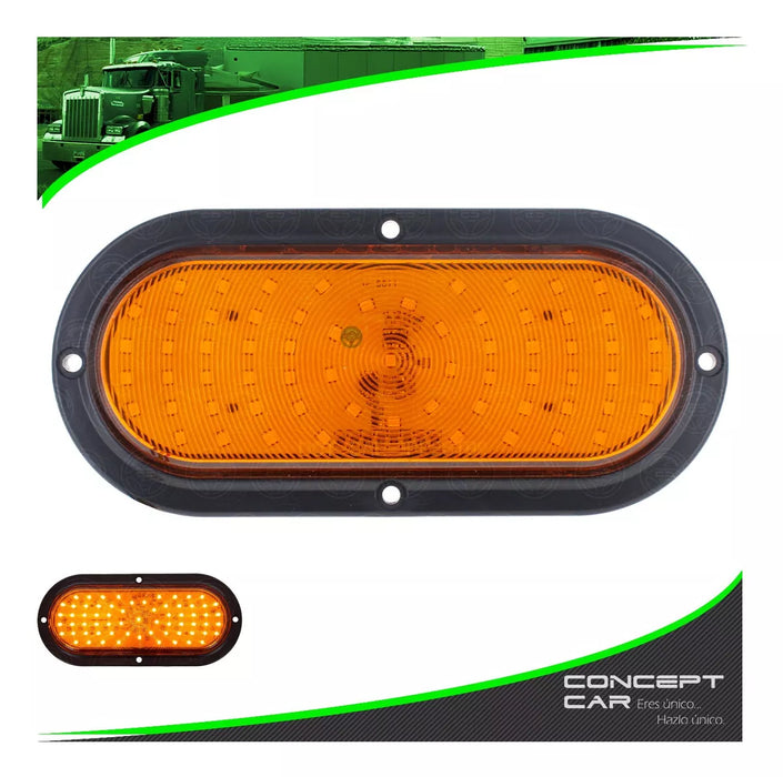 PLAFON 66 LED OVALADO BISEL NEGRO ALTA BAJA ESTROBO PLANO F1 1 GRADO B