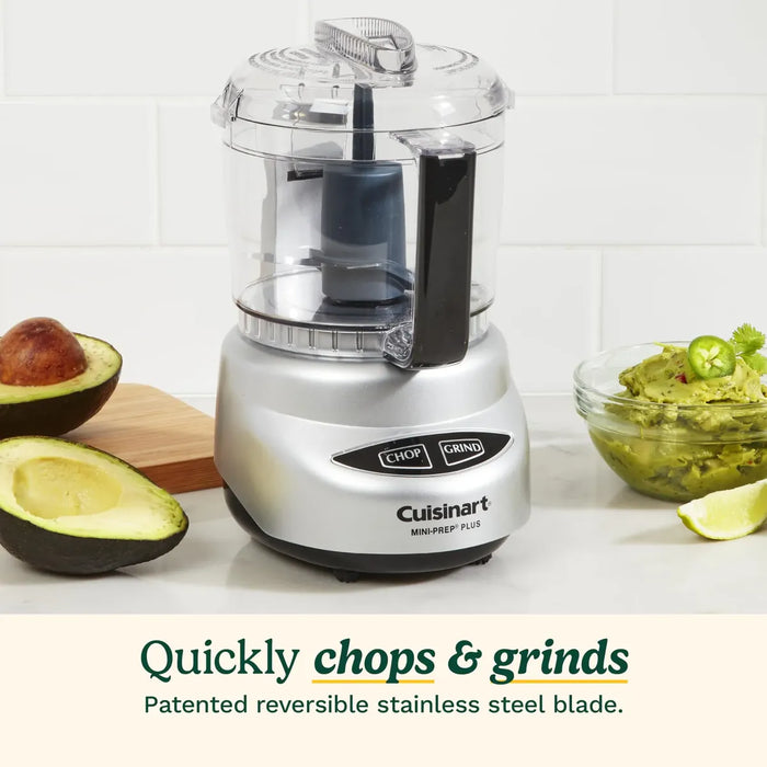 CUISINART MINI PREP PLUS FOOD PROCESSOR, 4 CUP, BRUSHED STAINLESS & MESH STRAINERS, 3 PACK SET, CTG-00-3MS   | GRADO A