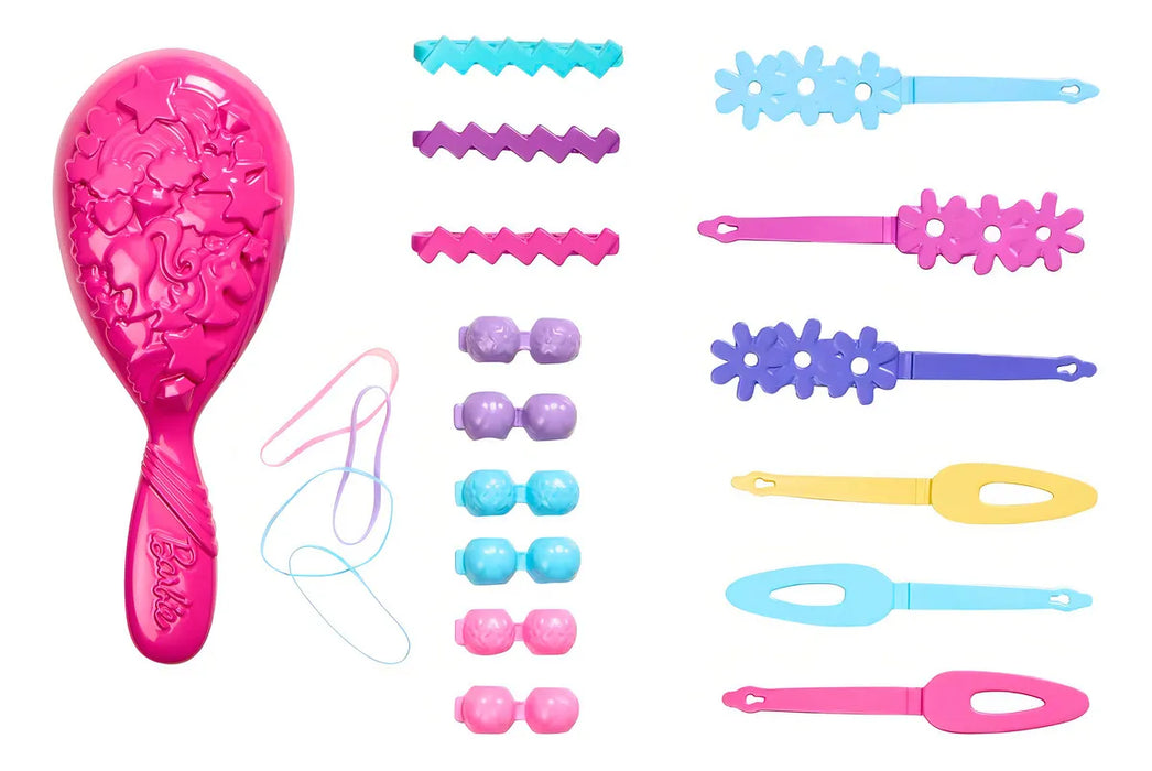 Muñeca Hmd88 Con 21 Piezas Cabezal De Peinado Cabello Rubio Barbie GRADO B