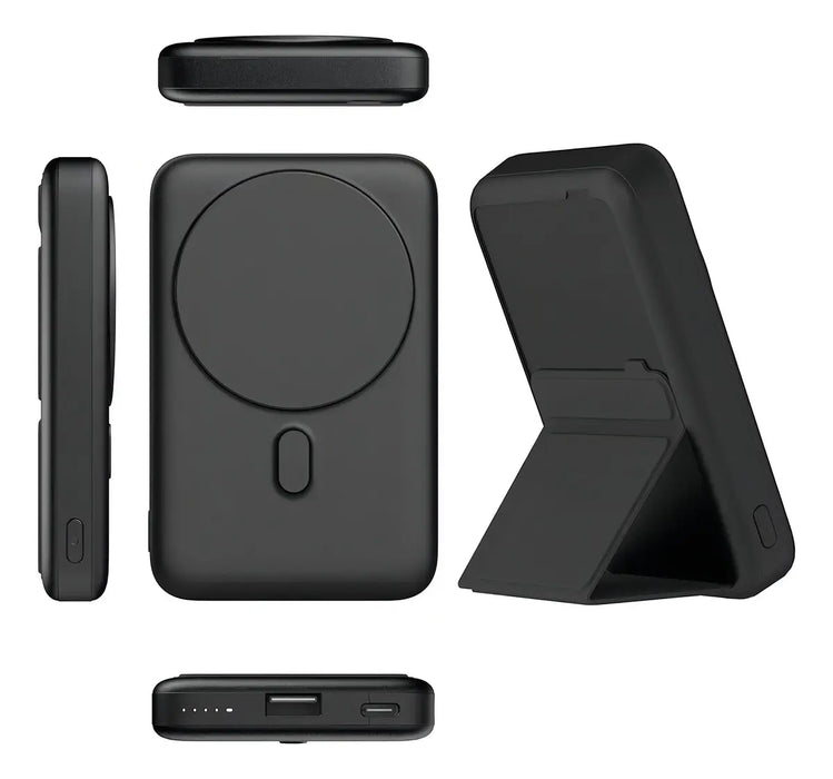 POWER BANK INALÁMBRICO MAGNÉTICO 10000MAH SAIVIEK S1033 CARGADOR 5.0A 22.5W CARGA SUPER RÁPIDA,BATERIA PORTATIL PILA DE... NEGRO  |   GRADO A