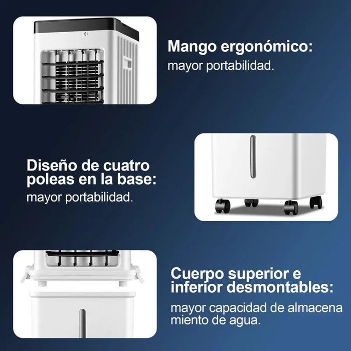 ENFRIADOR DE AIRE 15L ACONDICIONADO PORTÁTIL VENTILADOR FRIO BLANCO GRADO B 1