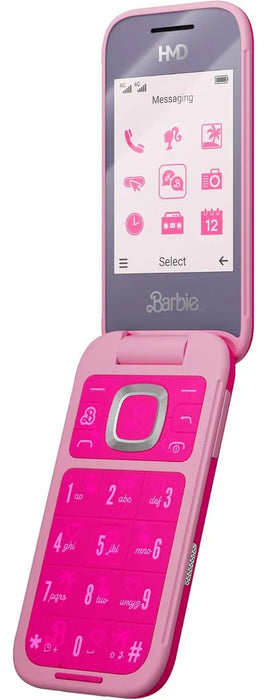 HMD BARBIE TELÉFONO FLIP ROSA CLARO 4G 128MB DESBLOQUEADO DUAL SIM 2 GRADO B
