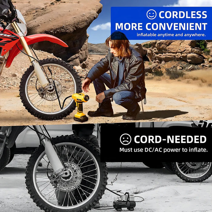 Astroai Compresor De Aire Inalámbrico Para Inflar Neumáticos, Batería Recargable,160 Psi,bomba De Aire Portátil De Mano Para Automóvil De 12 V, Aire Inflador Eléctrica, GRADO B