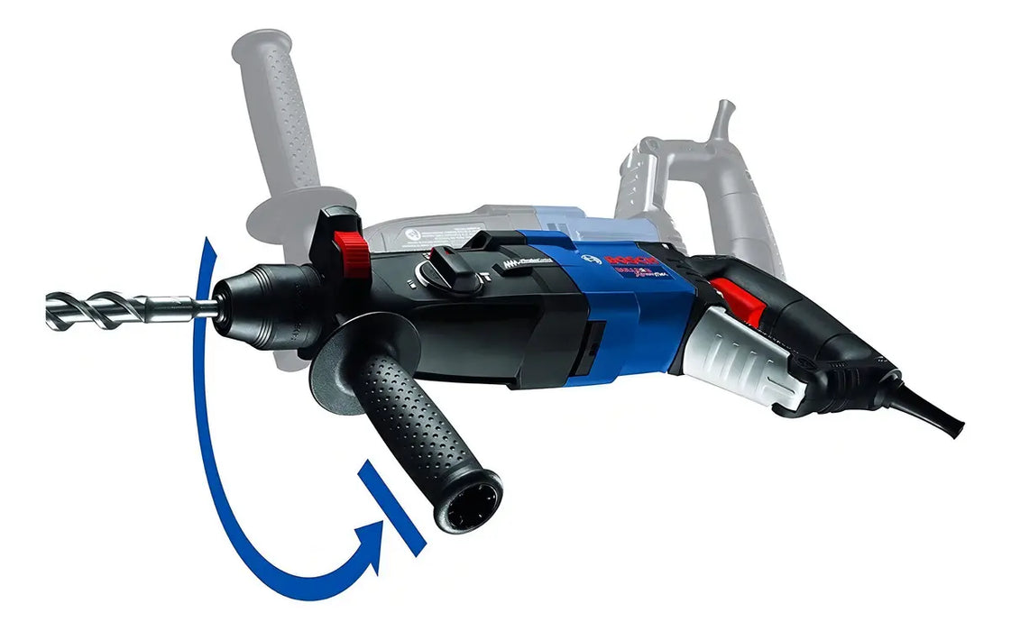 BOSCH MARTILLO GIRATORIO GBH 2-28L SDS-PLUS ELECTRICO BULLDOG XTREME MAX AZUL MARINO GRADO A