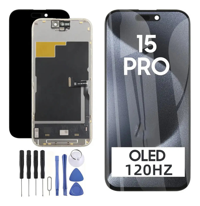 PANTALLA OLED SUAVE PARA IPHONE 15 PRO MÓDULO DISPLAY/TÁCTIL NEGRO GRADO B