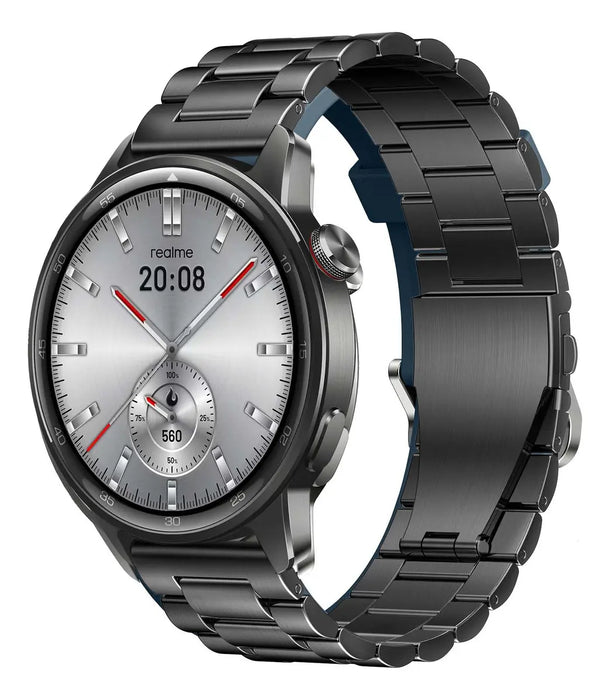 REALME WATCH S2 SMARTWATCH, RELOJ INTELIGENTE IP68, BATERÍA DE 20 DÍAS, MONITOR DE DEPORTES Y SALUD, BLUETOOTH LLAMADAS CORREA GRIS PLATEADO GRADO B