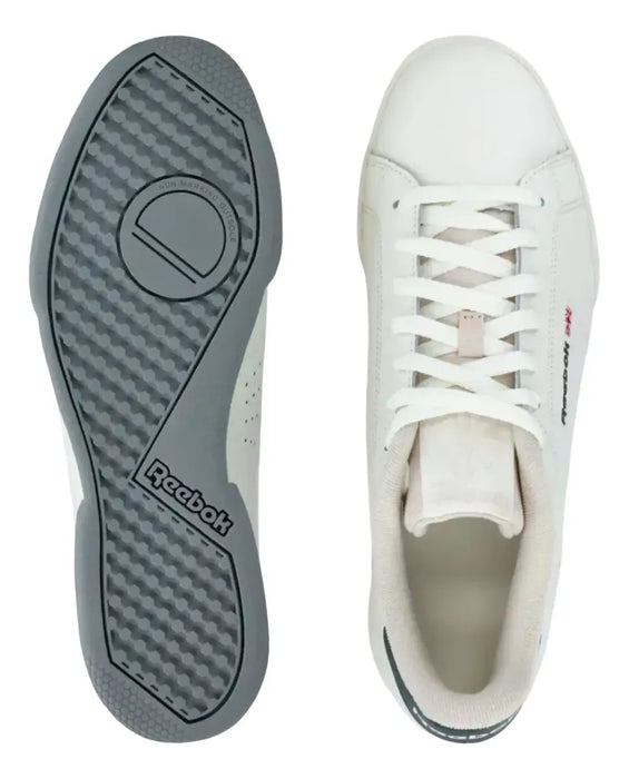 TENIS REEBOK NPC II UNISEX ADULTO BLANCO LISA 28 MX GRADO B