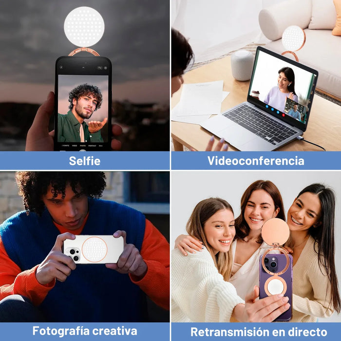 Aro De Luz Led  De Relleno Magnética Para Celular Grado B