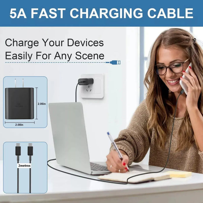 Tipo Cargador Rápido 45W Tipo C/C para Samsung | Grado B