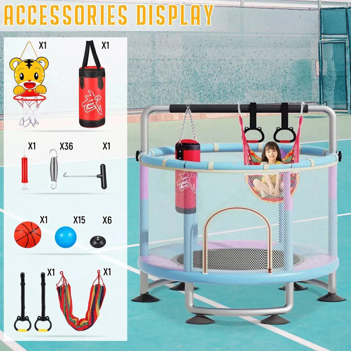 Trampolin Para Niños Tumbling Resortes Red Seguridad