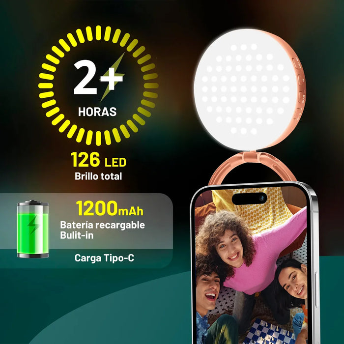 Aro De Luz Led  De Relleno Magnética Para Celular Grado B