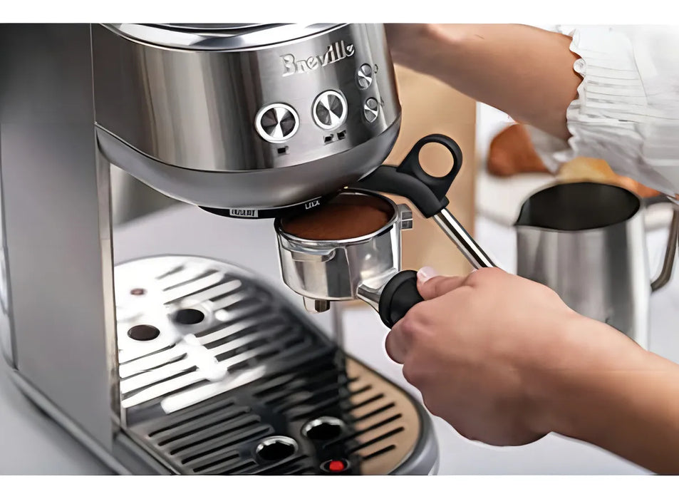 BREVILLE BAMBINO ESPRESSO MAQUINA, ACERO INOXIDABLE, SES450B GRADO B