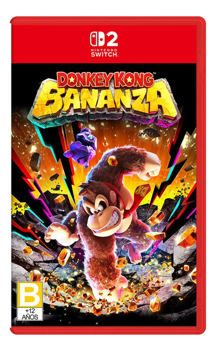 DONKEY KONG BANANZA NINTENDO SWITCH 2 FÍSICO 2025 AVENTURA PLATAFORMA ESPAÑOL GRADO A