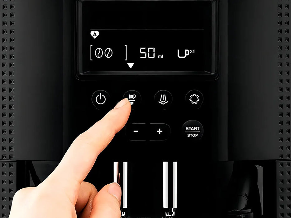 Cafetera Máquina De Espresso Automática, Krups Con Espumador, Capacidad De 1.7l, Molino Integrado, 3 Recetas Automáticas, Limpieza Automática Y Sin Esfuerzo, Pantalla lcd, ea815050 Grado B