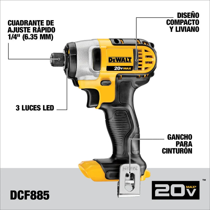 KIT TALADRO Y ROTOMARTILLO 1 2 IN   LLAVE IMPACTO 20V DEWALT  GRADO B