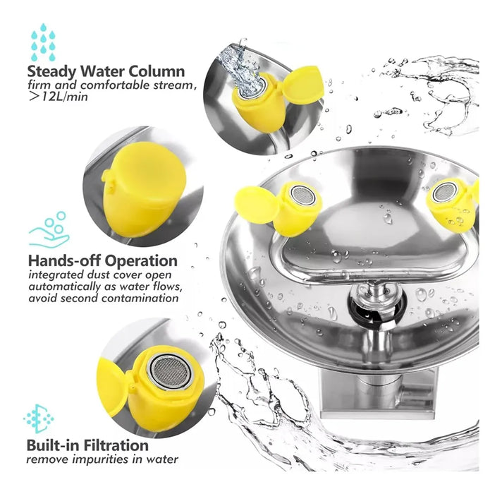 Mesa De Lavado De Ojos Colgante De Pared Logotipo Lavado Ojo 14141