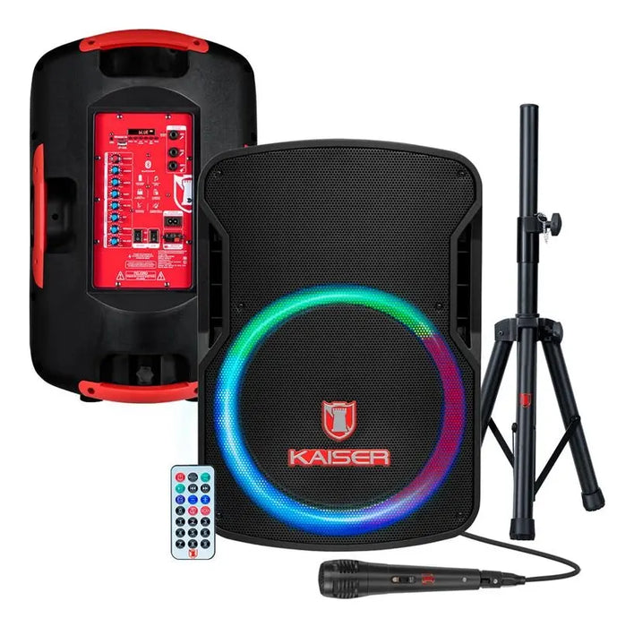 BOCINA KAISER MSA-7515MX PORTÁTIL CON BLUETOOTH COLOR NEGRO GRADO B