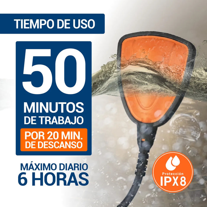 Truper BOS-1-1/2SP, Bomba sumergible plástica para agua sucia 1-1/2 HP GRADO B