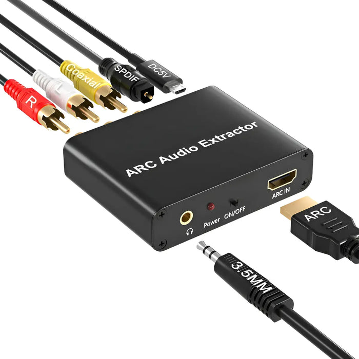 CONVERTIDOR ARC EXTRACTOR AUDIO OPTICO COAXIAL RCA 5.1 GRADO B