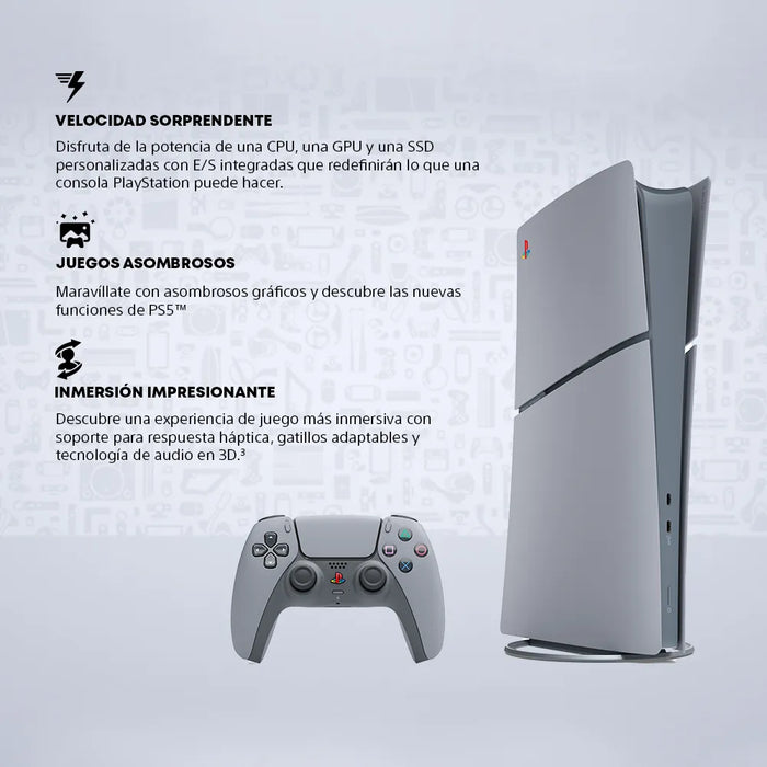 CONSOLA SONY PLAYSTATION 5 DIGITAL EDICION 30º ANIVERSARIO 1 TB GRIS GRADO B