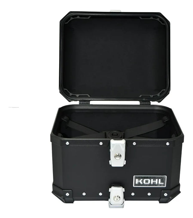 MALETERO ALUMINIO MOTO NEGRO CUBIERTA INTERIO GRADO B