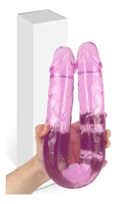 Consolador Doble Dildo Penetracion anal vaginal lesbiana Grado A