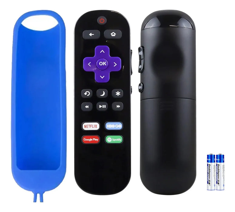 DOMOKO CONTROL REMOTO PARA PANTALLA ROKU TV JVC DAEWOO SANSUI HISENSE ATVIO SPOTIFY GRADO B