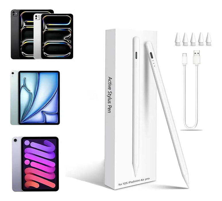 ✨ LAPIZ OPTICO STYLUS PLUMA PARA IPAD CARGA RAPIDA LOTE 15 PIEZAS ✨ GRADO B