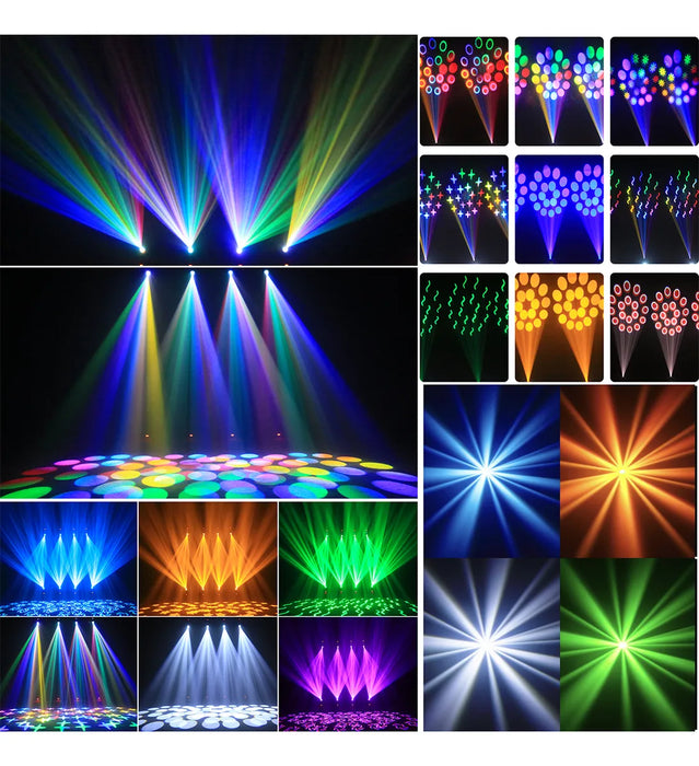 CAÑÓN LED BEAM LUZ CABEZA MÓVIL DJ ESCENARIO 120W ROBÃ³TICA GRADO B