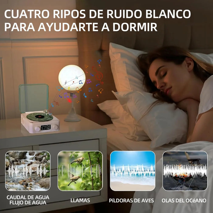 Altavoz Retro De Vinilo Con Reproductor De Discos Waves Ligh GRADO B