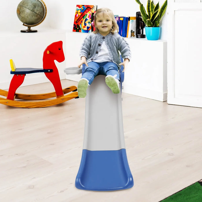 TOBOGAN BEBE RESBALADILLA INFANTIL CON CANASTA DE BALONCESTO