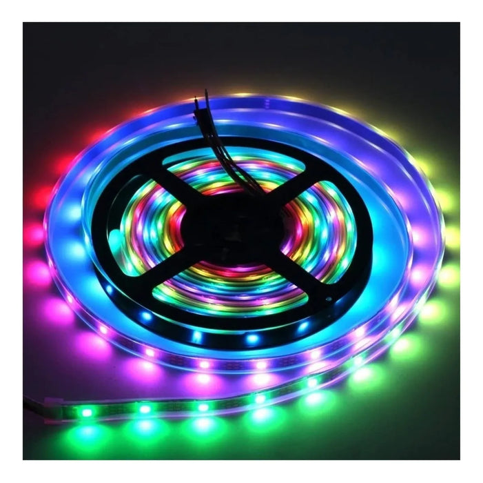 Tira Led Rayo 5050 Pixel 5m Adhesivo Control Remoto Grado B