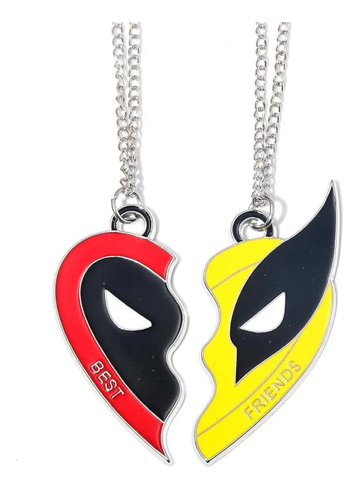 Collar de Amistad Deadpool y Wolverine | Joyería para Mejores Amigos