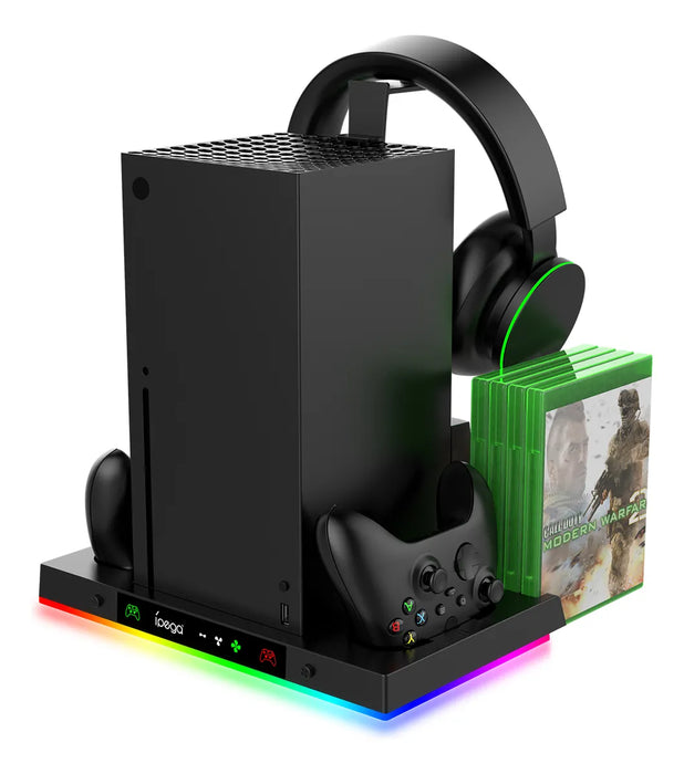 BASE CARGADOR DE COOLER CON LUZ RGB PARA XBOX SERIES X GRADO A