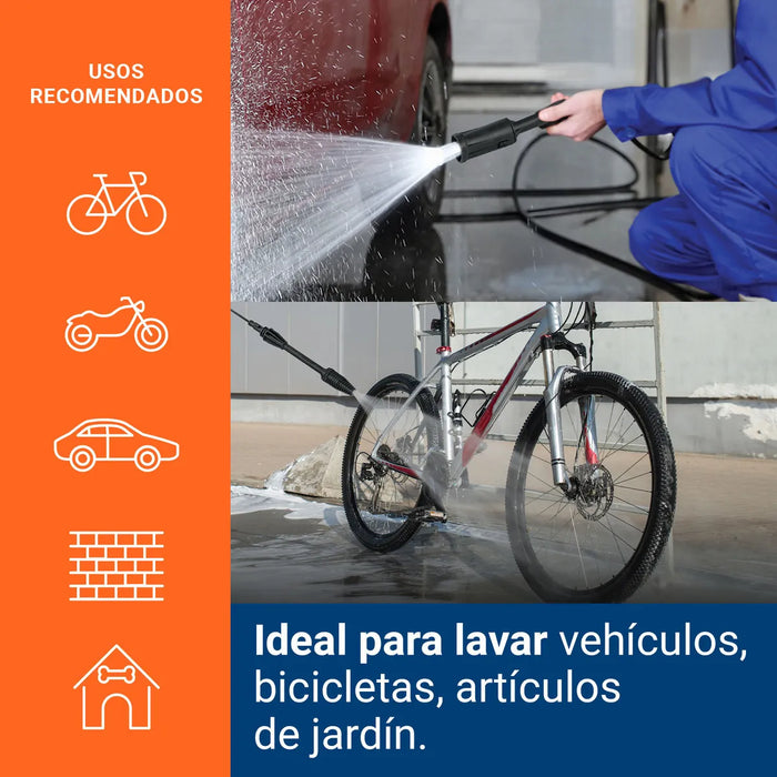 Hidrolavadora ElÃ©ctrica PresiÃ³n MÃ¡xima 1500 Psi Color Negro Truper Hila-1500 GRADO B