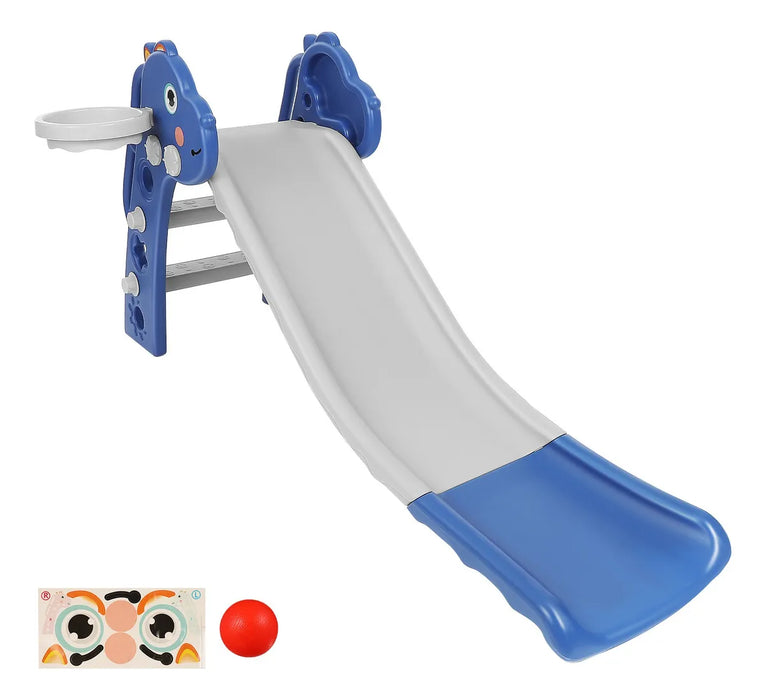 TOBOGAN BEBE RESBALADILLA INFANTIL CON CANASTA DE BALONCESTO