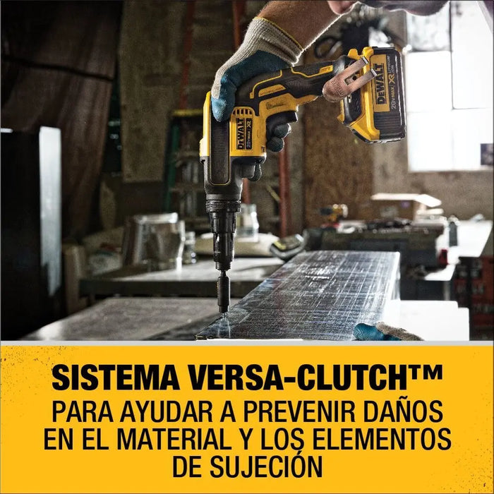 Destornillador Panel Yeso Versaclutch 20v Max Dewalt Dcf622b Color Amarillo (SIN BATERIA)  GRADO A