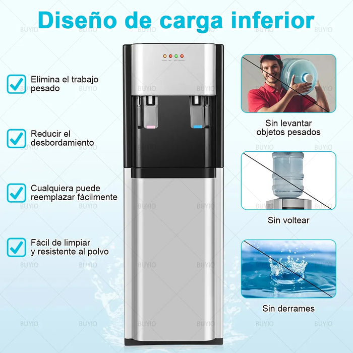BUYIO DISPENSADOR DE AGUA FRÍA CALIENTE OCULTO ELÉCTRICO G 3 GRADO B