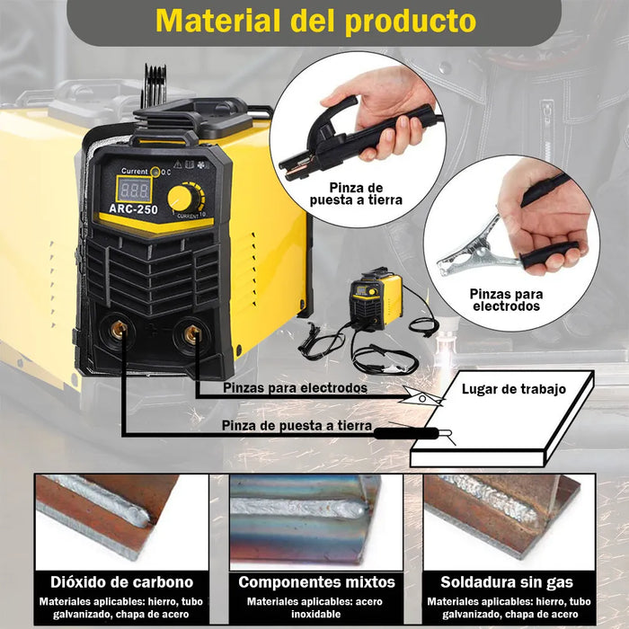 SOLDADORAS MAQUINA SOLDAR INVERTER PORTATIL INVERSORES, COLOR ROJO GRADO B