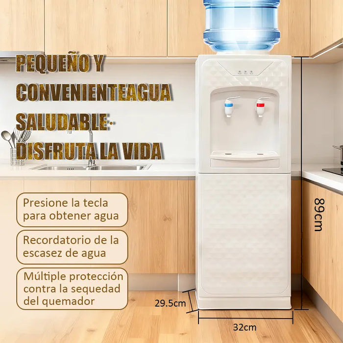 DISPENSADOR DE AGUA MINI REFRIGERADO POR COMPRESOR 70W BLANC GRADO B