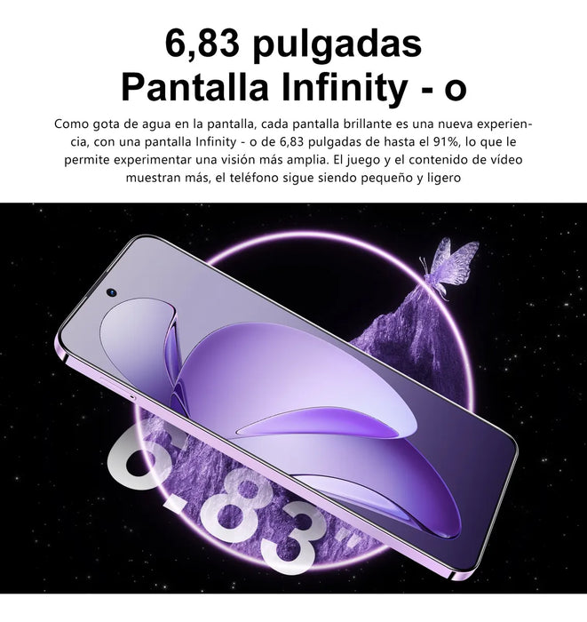 DUAL SIM SMARTPHONE RENO 13 PRO 512GB+16GB RAM 2025 ÃŠLTIMAS OFERTAS SOPORTA RED 4G/5G ANDROID 14 6,83 PULGADAS OFERTAS PROMOCIONALES CELULAR NEGRO GRADO B